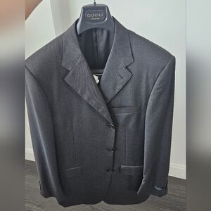 Canali 2Pc Suit. Grey Color-Size EU 56 / US 46R – New with Tags